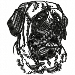 Dogs Embroidery Design 9